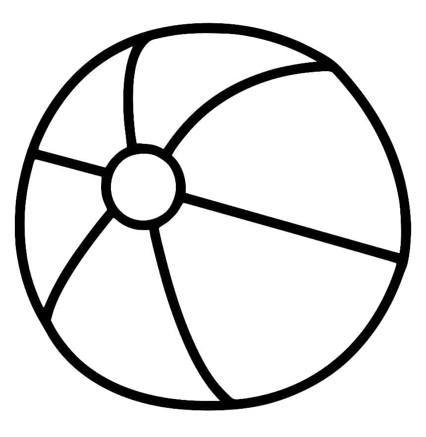 Free printable Beach ball coloring page #207082 from Objects collection