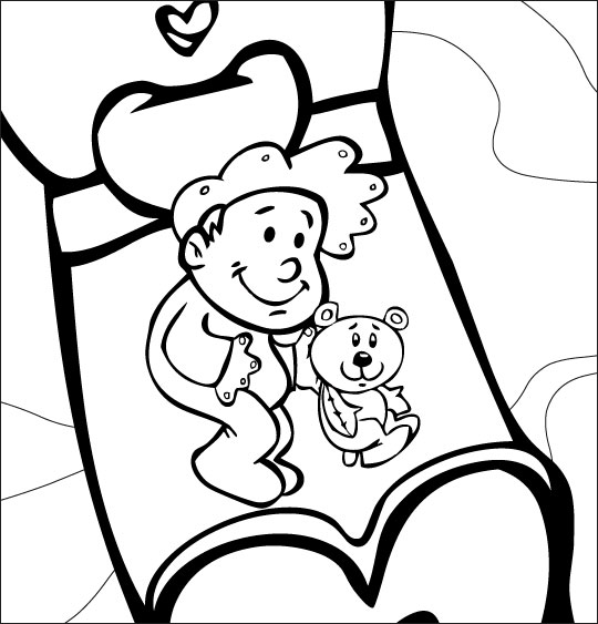 Free printable Bed coloring page #167855 from Objects collection