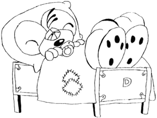 Free printable Bed coloring page #167868 from Objects collection