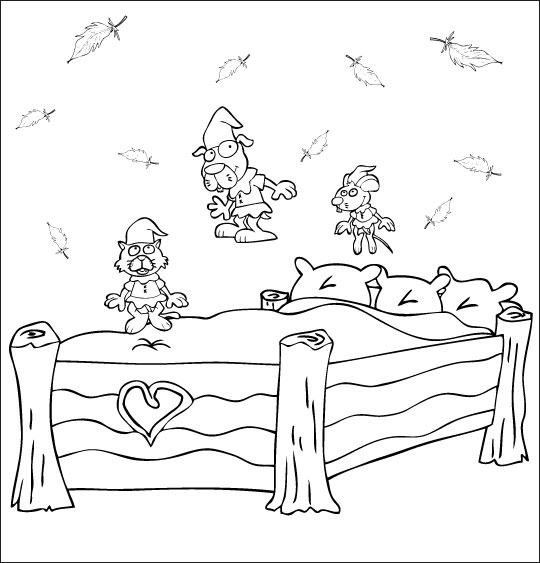 Free printable Bed coloring page #167887 from Objects collection