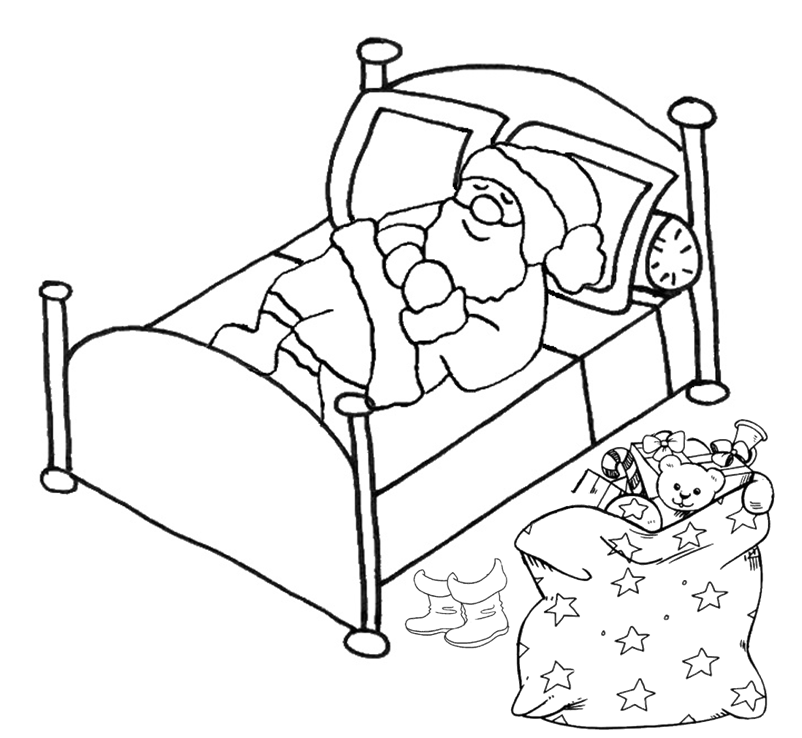Free printable Bed coloring page #167930 from Objects collection