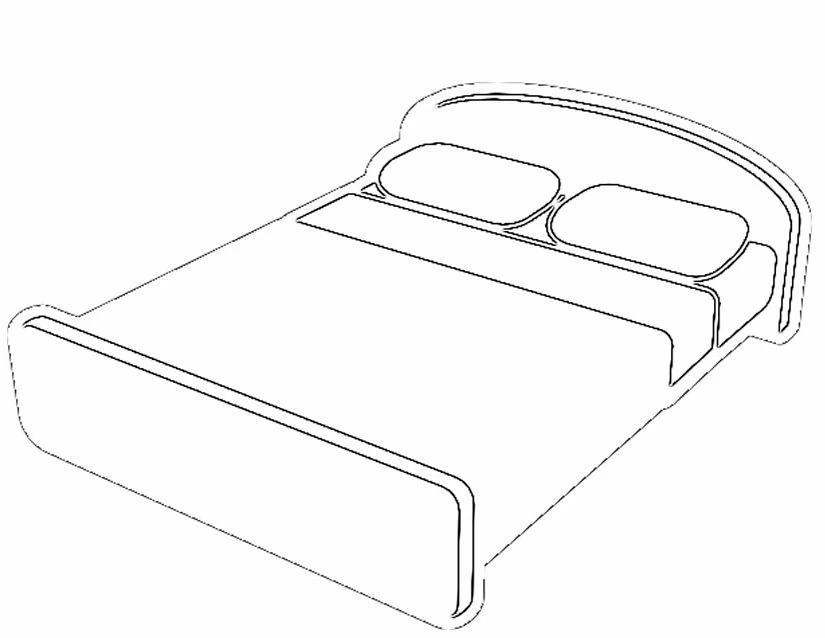 Free printable Bed coloring page #168107 from Objects collection