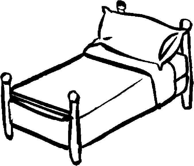 Free printable Bed coloring page #168109 from Objects collection