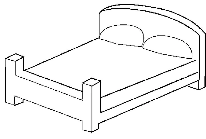 Free printable Bed coloring page #168114 from Objects collection