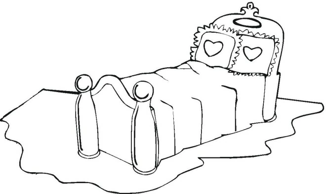 Free printable Bed coloring page #168116 from Objects collection