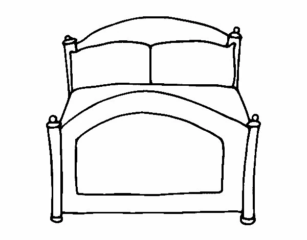 Free printable Bed coloring page #168119 from Objects collection