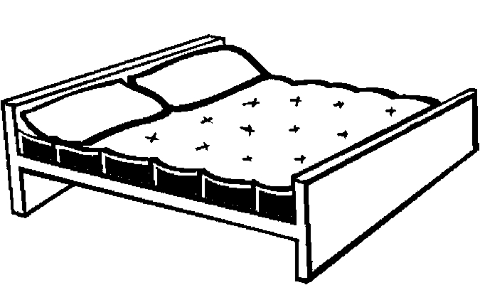 Free printable Bed coloring page #168137 from Objects collection