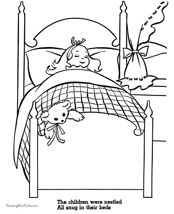 Free printable Bed coloring page #168139 from Objects collection