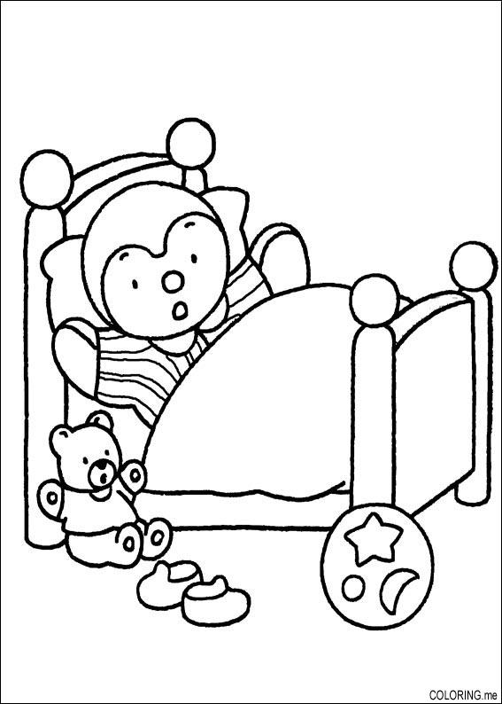 Free printable Bed coloring page #168147 from Objects collection