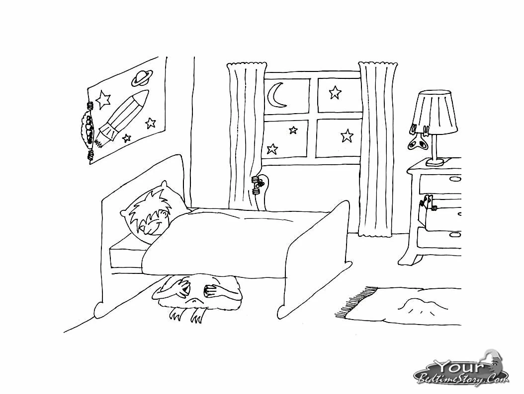 Free printable Bed coloring page #168183 from Objects collection