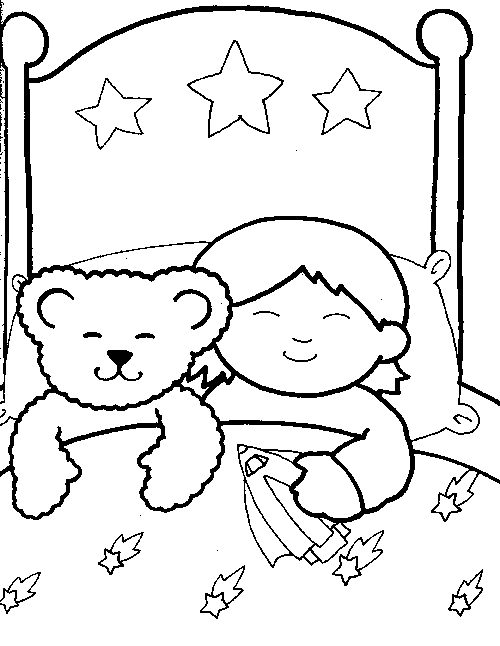 Free printable Bed coloring page #168186 from Objects collection