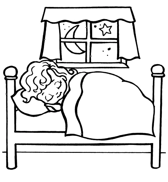 Free printable Bed coloring page #168196 from Objects collection