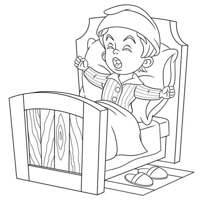 Free printable Bed coloring page #188156 from Objects collection