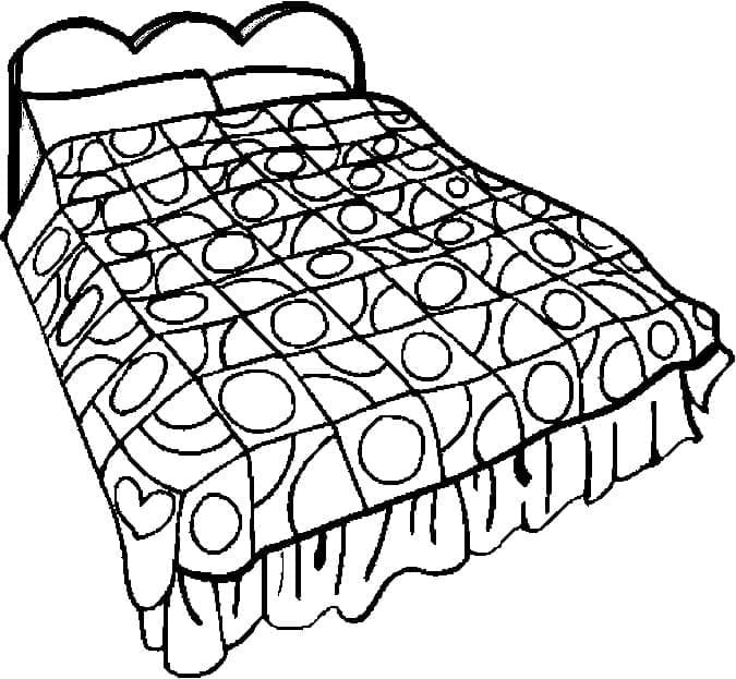 Free printable Bed coloring page #188158 from Objects collection