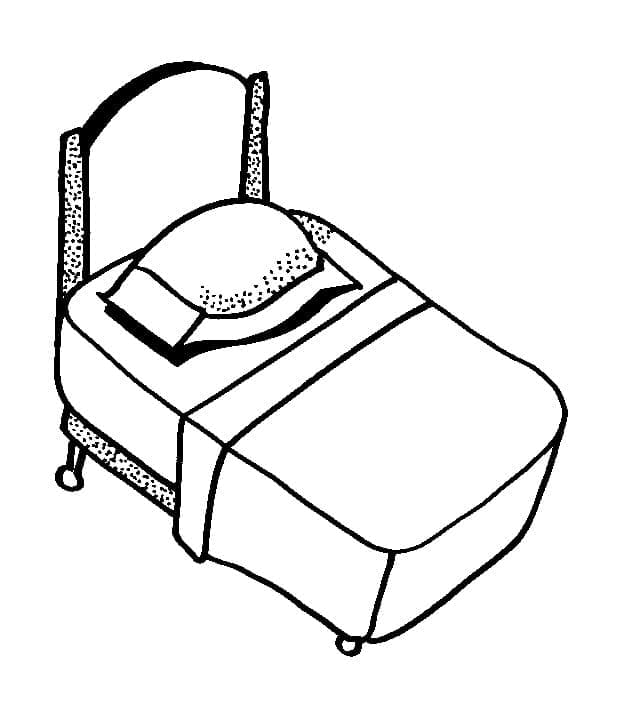 Free printable Bed coloring page #188169 from Objects collection
