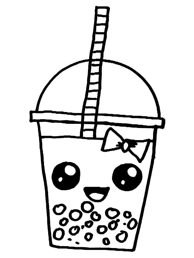 Free printable Bubble Tea coloring page #221526 from Objects collection