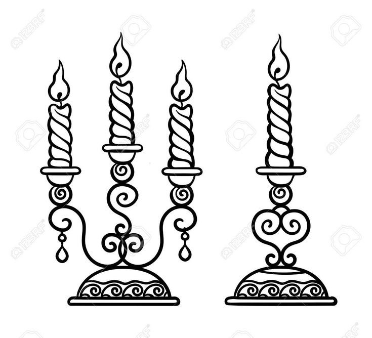 Free printable Candlestick coloring page #169856 from Objects collection
