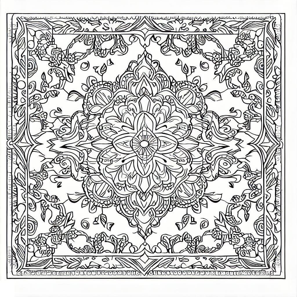 Free printable Carpet coloring page #185927 from Objects collection