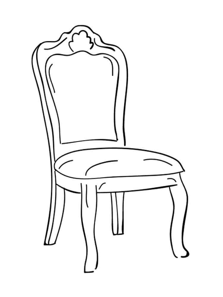 Free printable Chair coloring page #180492 from Objects collection