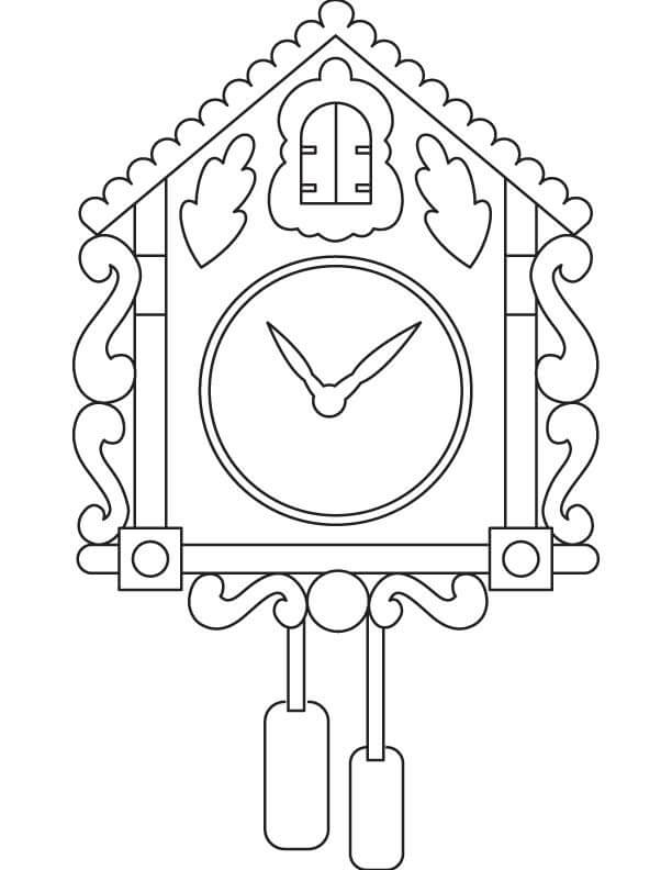 Free printable Clock coloring page #172811 from Objects collection