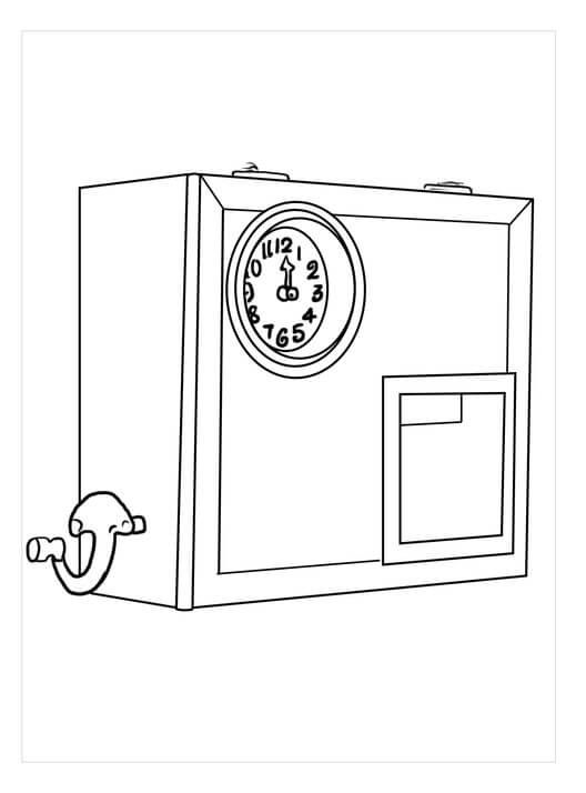 Free printable Clock coloring page #172847 from Objects collection
