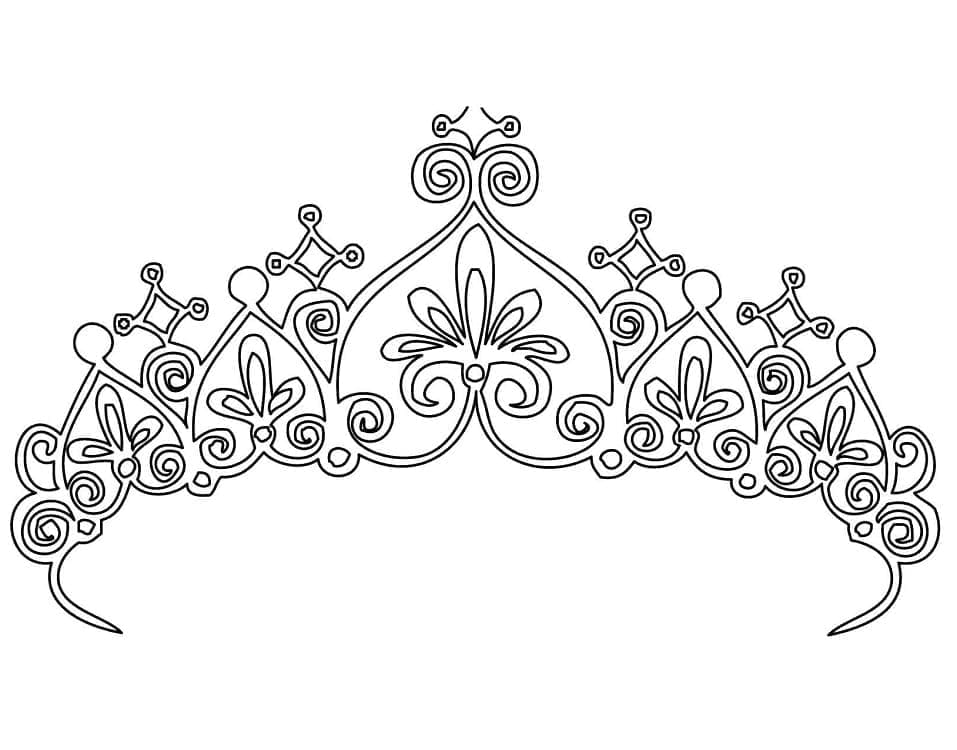 Free printable Crown coloring page #195942 from Objects collection