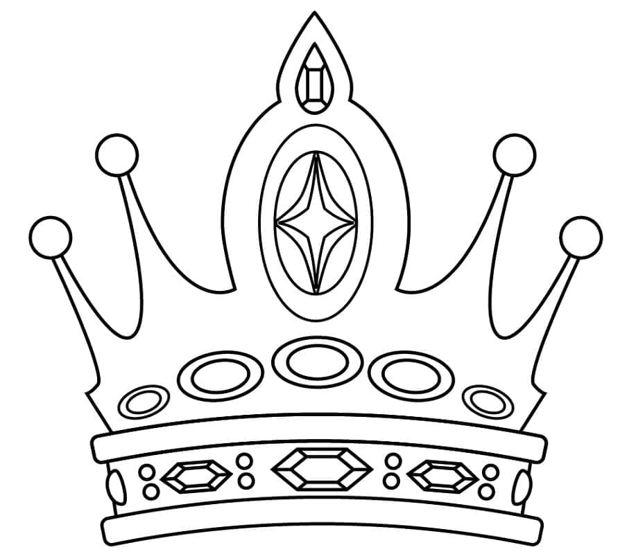 Free printable Crown coloring page #195957 from Objects collection