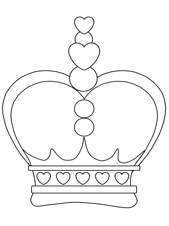 Free printable Crown coloring page #195958 from Objects collection