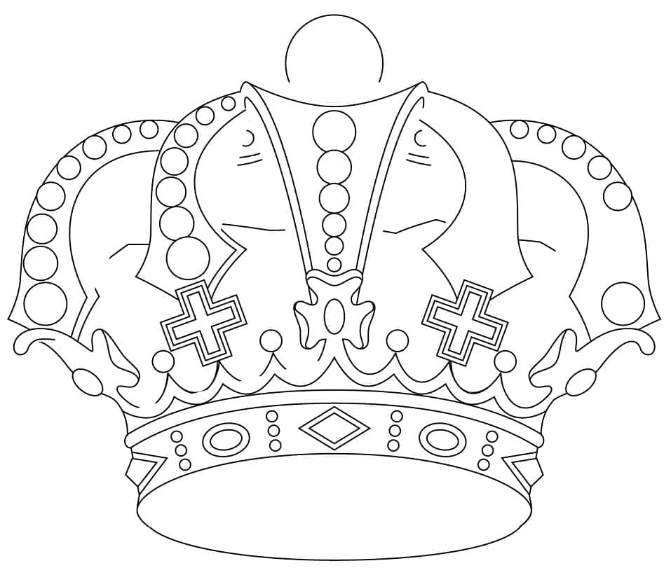 Free printable Crown coloring page #195964 from Objects collection