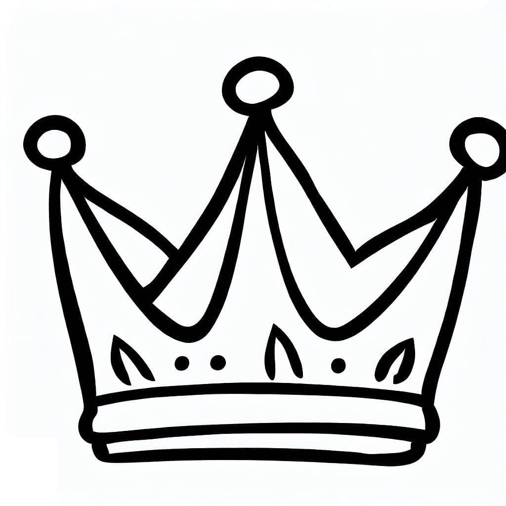 Free printable Crown coloring page #195966 from Objects collection
