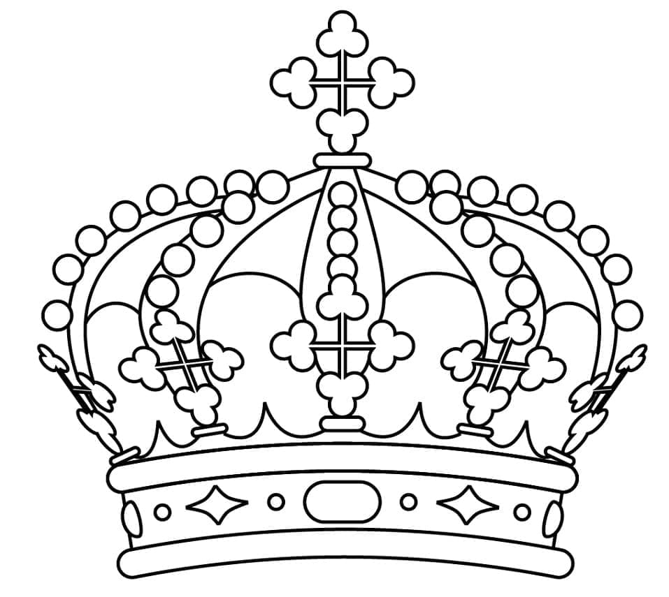 Free printable Crown coloring page #195970 from Objects collection