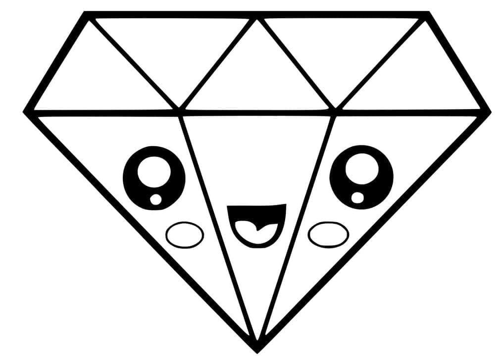 Free printable Diamond coloring page #202850 from Objects collection