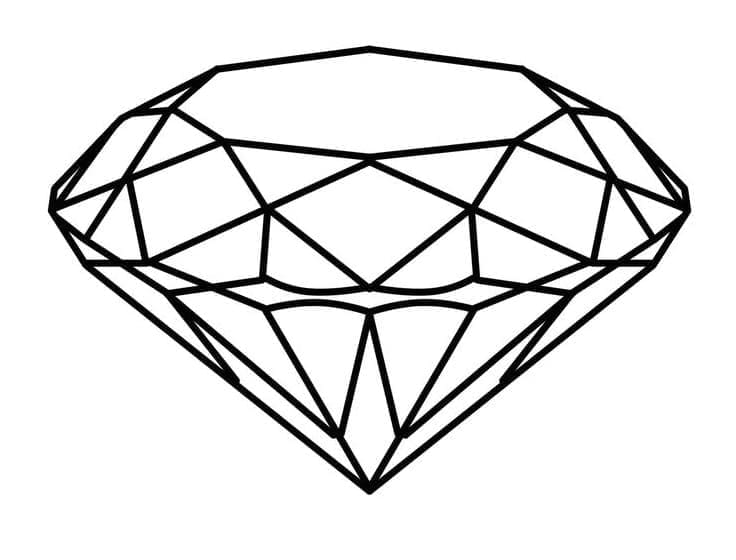 Free printable Diamond coloring page #202864 from Objects collection