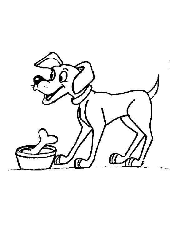 Free printable Dog Bone coloring page #189683 from Objects collection