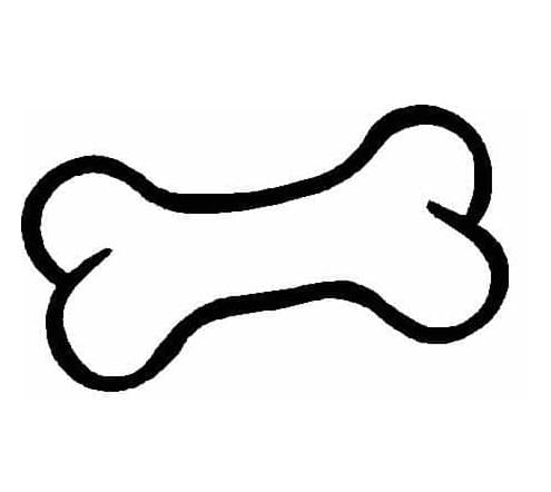 Free printable Dog Bone coloring page #189693 from Objects collection