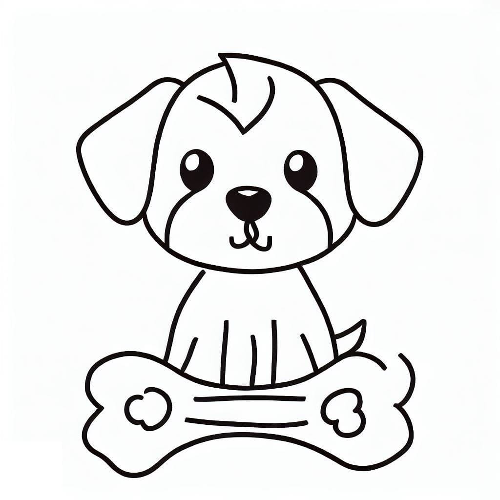 Free printable Dog Bone coloring page #189703 from Objects collection