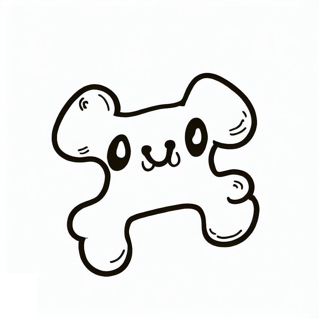 Free printable Dog Bone coloring page #189706 from Objects collection