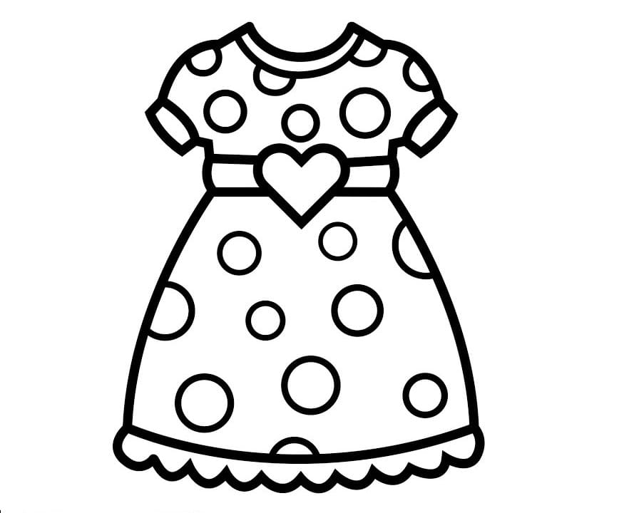 Free printable Dress coloring page #186202 from Objects collection