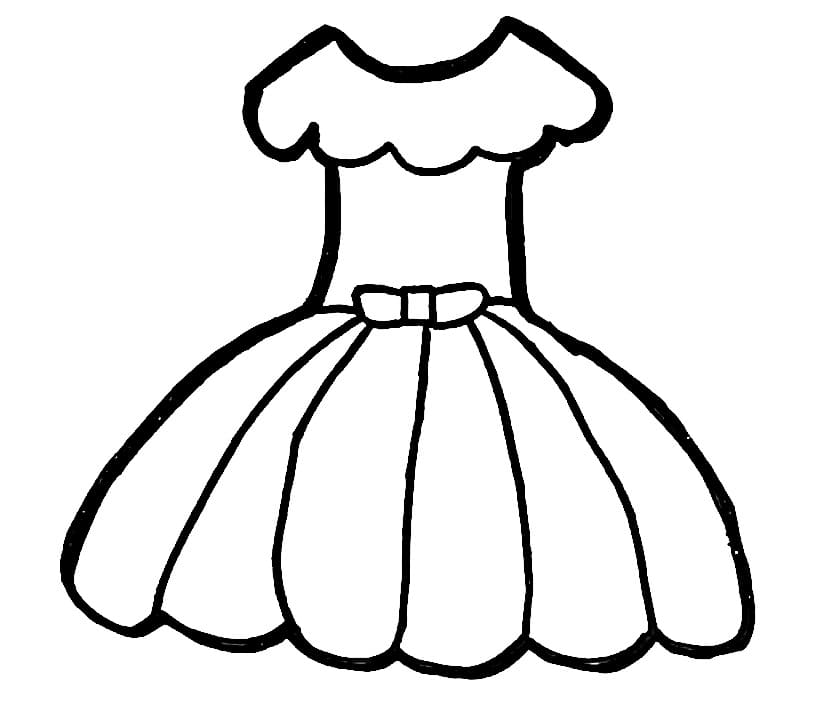Free printable Dress coloring page #186225 from Objects collection