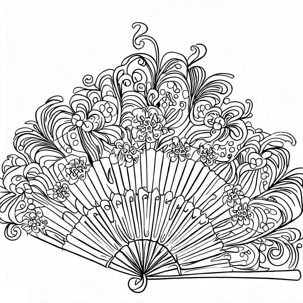 Free printable Fans coloring page #191036 from Objects collection