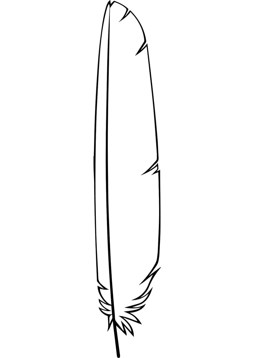 Free printable Feather coloring page #212619 from Objects collection