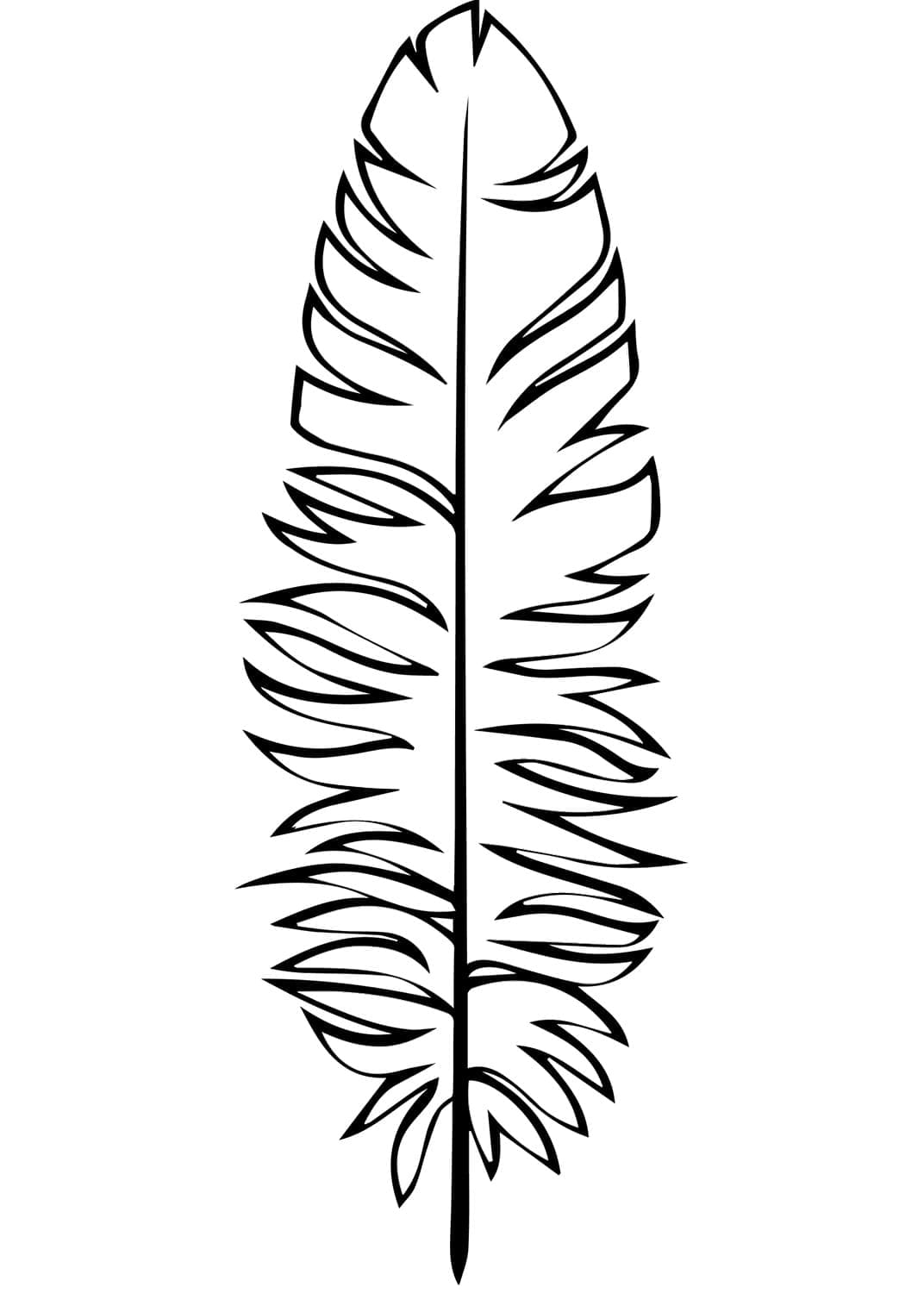 Free printable Feather coloring page #212622 from Objects collection