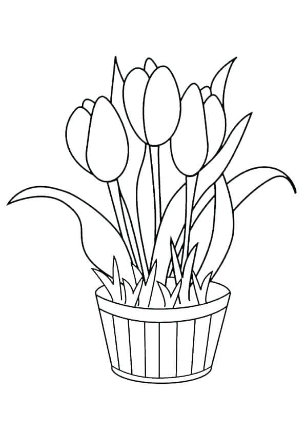 Free printable Flower Pot coloring page #221258 from Objects collection