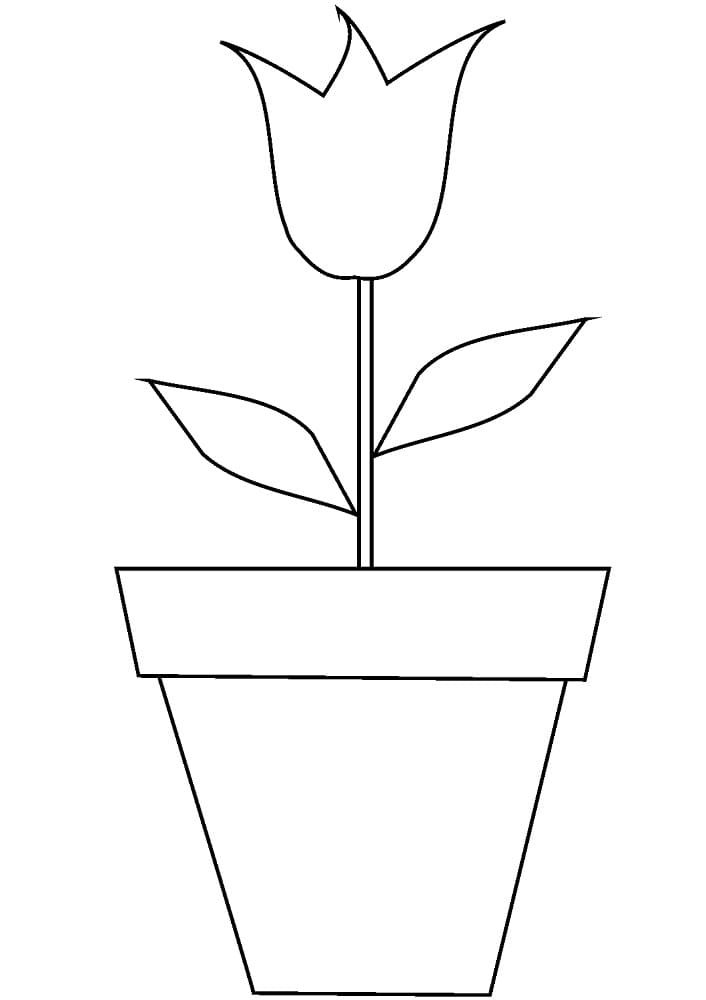 Free printable Flower Pot coloring page #221263 from Objects collection