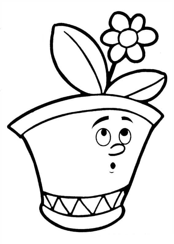 Free printable Flower Pot coloring page #221271 from Objects collection