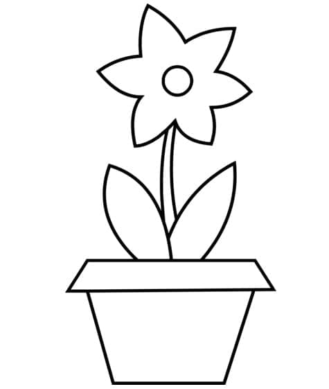 Free printable Flower Pot coloring page #221272 from Objects collection