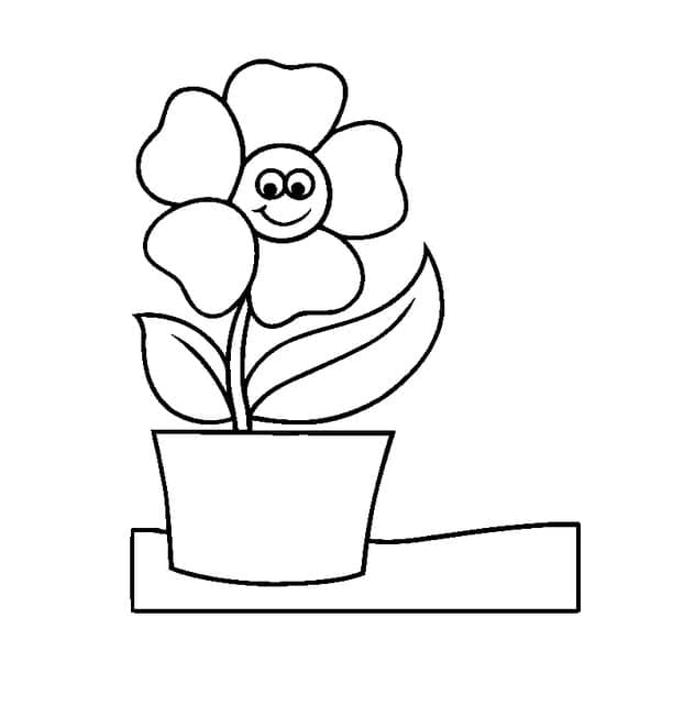 Free printable Flower Pot coloring page #221276 from Objects collection