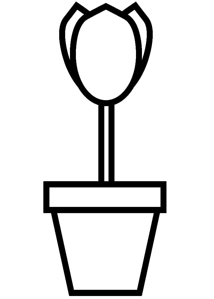 Free printable Flower Pot coloring page #221282 from Objects collection