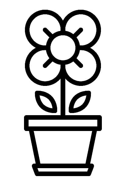 Free printable Flower Pot coloring page #221283 from Objects collection