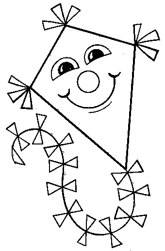 Free printable Kite coloring page #168294 from Objects collection